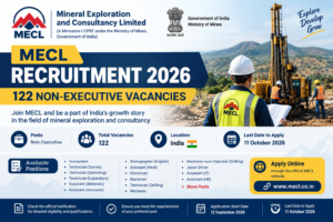 MECL Recruitment 2026 Banner